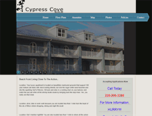 Tablet Screenshot of cypresscovebiloxi.com